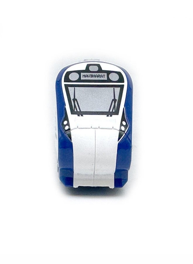 سنتي قطار لعبة CENTY Nav Bharat Blue Express يعمل بالسحب للخلف، مناسب للأطفال من عمر 3 سنوات فما فوق، متعدد الألوان - Image 5